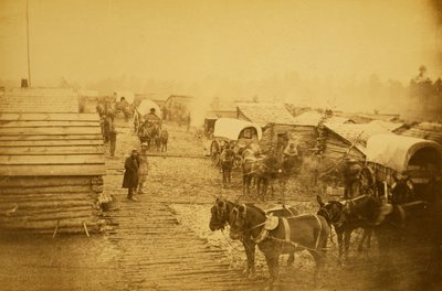 Camp of the Union forces at Centreville, Virginia, Winter of 1861 and 1862 by Mathew B. Brady
